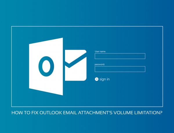 رفع محدودیت حجم فایل پیوست در outlook